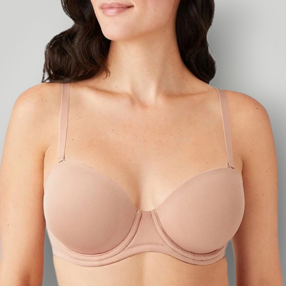 Wacoal‎ 854119 Full Coverage Underwire Bra 42DDD Nude Beige Plus Size T-Shirt